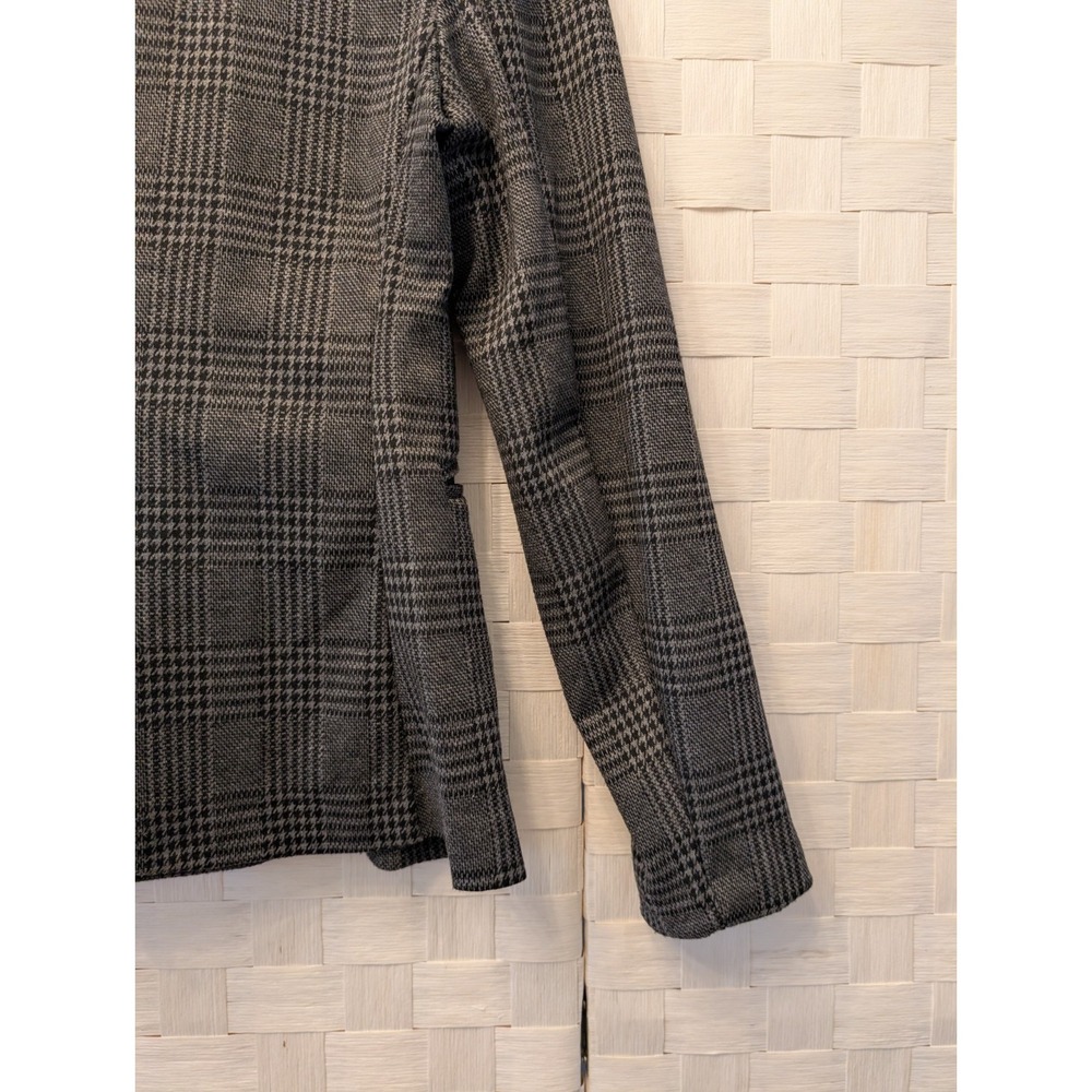 Love Tree‎ Blazer Houndstooth Plaid Jacket Women Office Academic Old Money Sz S - Picture 10 of 14